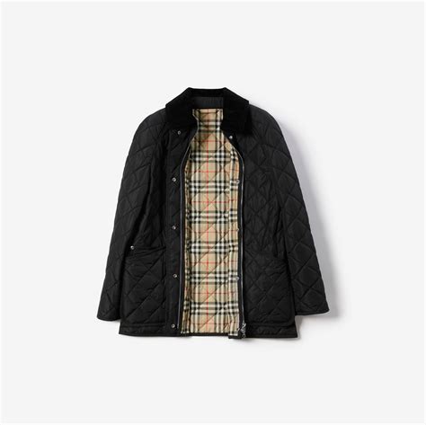 veste matelassée burberry|Veste courte matelassée en nylon (Shale/Brush) .